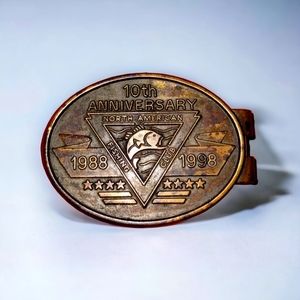 Vintage North American fishing club money clip 1988 to 1998